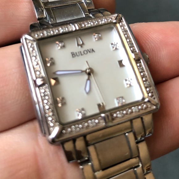 Bulova Stainless Steel Mother of Pearl Watch - Picture 7 of 12
